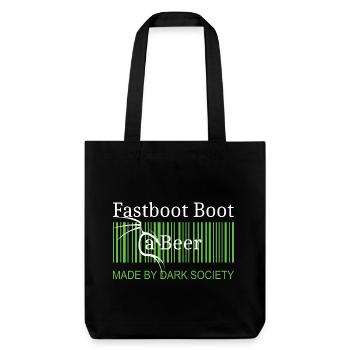 Fastboot Boot une bière - Tote bag épais recyclé Stanley/Stella - noir - Devant