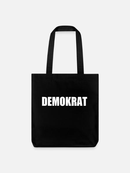 Demokrat - Stanley/Stella recycelter Heavyweight Stoffbeutel - Schwarz
