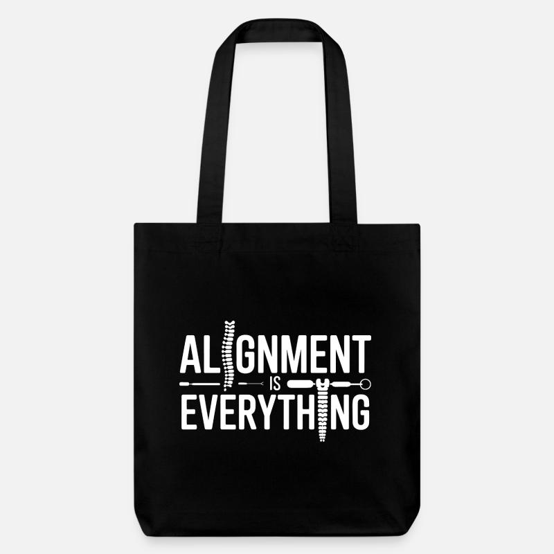 Licensed DC Spine Specialist Structural Therapy  - Stanley/Stella Heavyweight Recycled Tote Bag - black