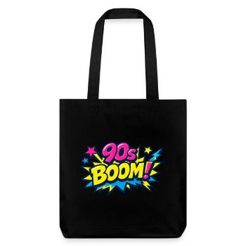 90s Boom Comic Explosion - Stanley/Stella Heavyweight Recycled Tote Bag - black - Front