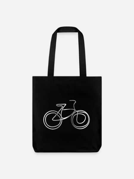 Fahrrad - Stanley/Stella recycelter Heavyweight Stoffbeutel - Schwarz
