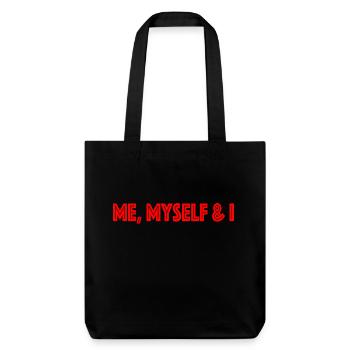 me myself & I - Stanley/Stella Heavyweight Recycled Tote Bag - black - Front
