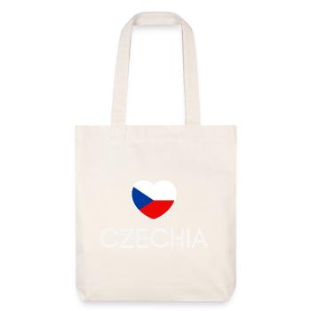 J’aime la Tchéquie, le cœur de la Tchéquie - Tote bag épais recyclé Stanley/Stella - blanc cassé - Devant