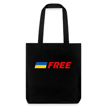 Ukraine - Stanley/Stella recycelter Heavyweight Stoffbeutel - Schwarz - Vorne