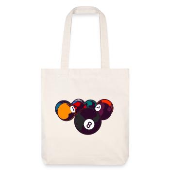 Billiards 8 Ball - Stanley/Stella Heavyweight Recycled Tote Bag - natural white - Front