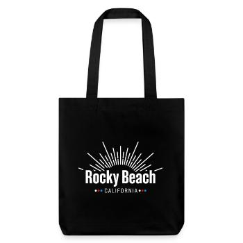 Die drei ??? Rocky Beach Kalifornien - Stanley/Stella recycelter Heavyweight Stoffbeutel - Schwarz - Vorne
