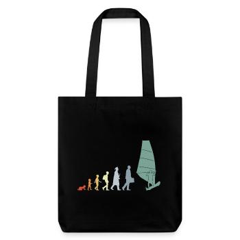 Vintage Windsurfer Evolution - Stanley/Stella Heavyweight Recycled Tote Bag - black - Front