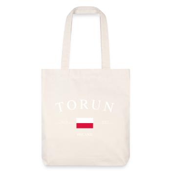 Toruń, Pologne – Souvenir et cadeau de Noël - Tote bag épais recyclé Stanley/Stella - blanc cassé - Devant