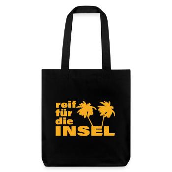 READY FOR THE ISLAND - Stanley/Stella Heavyweight Recycled Tote Bag - black - Front