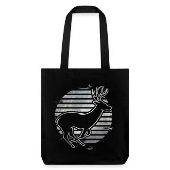 chevreuil - Tote bag épais recyclé Stanley/Stella - noir - Devant