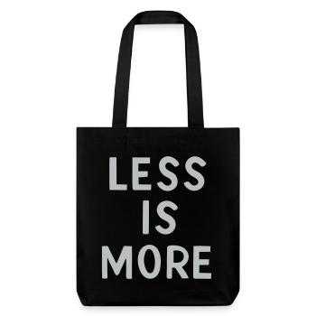 Moins, c’est plus - Tote bag épais recyclé Stanley/Stella - noir - Devant