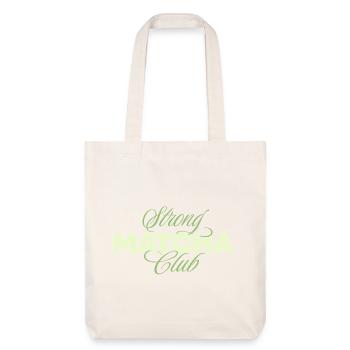 Starker Matcha Club - Stanley/Stella recycelter Heavyweight Stoffbeutel - Naturweiß - Vorne
