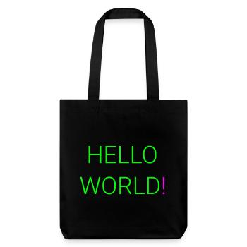 Salut tout le monde - Tote bag épais recyclé Stanley/Stella - noir - Devant