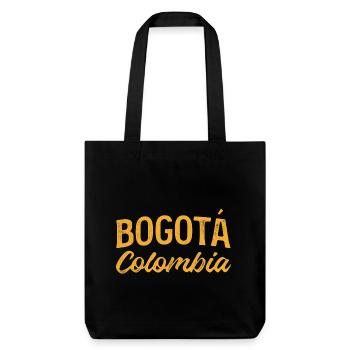 Bogotá Kolumbien Script-Logo - Stanley/Stella recycelter Heavyweight Stoffbeutel - Schwarz - Vorne