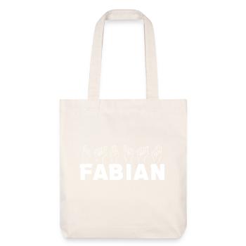 Sign language Fabian - Stanley/Stella Heavyweight Recycled Tote Bag - natural white - Front