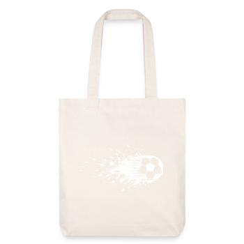 Energischer Fußball Kunst Fußball - Stanley/Stella recycelter Heavyweight Stoffbeutel - Naturweiß - Vorne