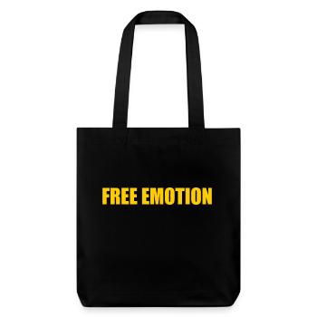 Free emotion - Stanley/Stella recycelter Heavyweight Stoffbeutel - Schwarz - Vorne