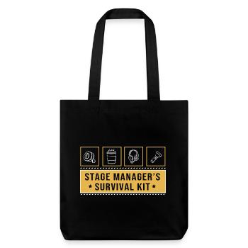 Stage Manager - Stanley/Stella Heavyweight Recycled Tote Bag - black - Front