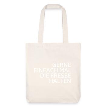 Shut up white - Stanley/Stella Heavyweight Recycled Tote Bag - natural white - Front