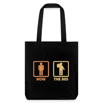 Me as an 80s lover - Stanley/Stella Heavyweight Recycled Tote Bag - black - Front
