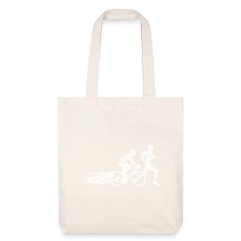 Triathlon Urbain : vélo et course - Tote bag épais recyclé Stanley/Stella - blanc cassé - Devant