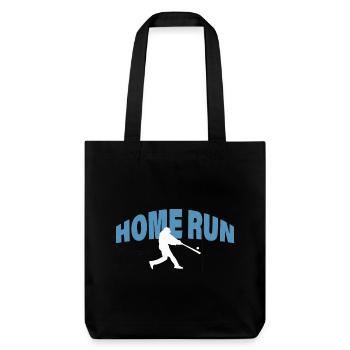 HOME RUN - Stanley/Stella recycelter Heavyweight Stoffbeutel - Schwarz - Vorne