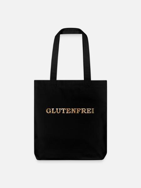 Glutenfrei Zöliakie - Stanley/Stella recycelter Heavyweight Stoffbeutel - Schwarz