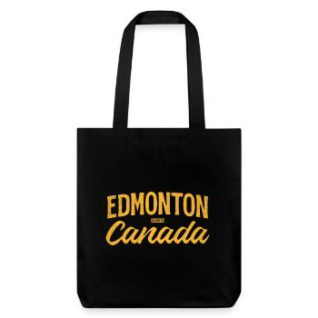 Edmonton, Alberta, Canada – Lettrage rétro - Tote bag épais recyclé Stanley/Stella - noir - Devant
