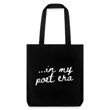 In My Poetry Era – Handwriting - Stanley/Stella Heavyweight Recycled Tote Bag - black - Front