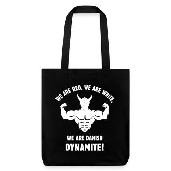 We Are Danish Dynamite! (Dänemark / Wikinger) - Stanley/Stella recycelter Heavyweight Stoffbeutel - Schwarz - Vorne