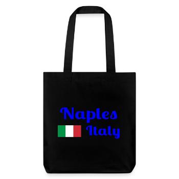 Neapel Italia - Stilvolle Drucke - Stanley/Stella recycelter Heavyweight Stoffbeutel - Schwarz - Vorne
