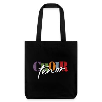 Chorale Chanteur ténor - Tote bag épais recyclé Stanley/Stella - noir - Devant