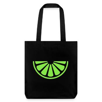 Tranche de citron vert - Tote bag épais recyclé Stanley/Stella - noir - Devant
