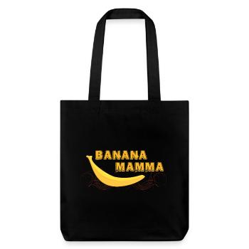 BANANA MAMMA - cool banana design - Stanley/Stella Heavyweight Recycled Tote Bag - black - Front