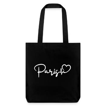 Paris Heartbeat France Love - Stanley/Stella Heavyweight Recycled Tote Bag - black - Front
