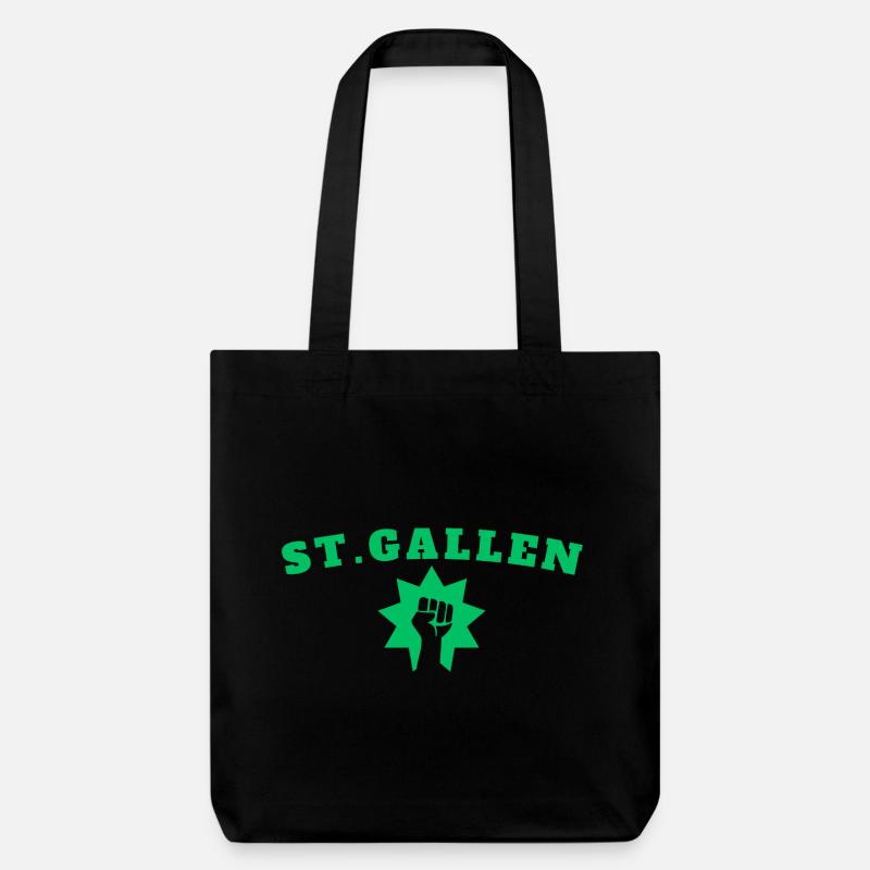 St.Gallen - Stanley/Stella recycelter Heavyweight Stoffbeutel - Schwarz