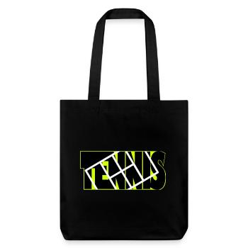 TENNIS Neon Grid Overlay - Stanley/Stella Heavyweight Recycled Tote Bag - black - Front