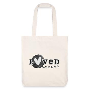 L’amour de Dieu Jérémie 31:3 Design - Tote bag épais recyclé Stanley/Stella - blanc cassé - Devant