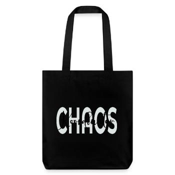 Chaos Koordinator Papa - Stanley/Stella recycelter Heavyweight Stoffbeutel - Schwarz - Vorne