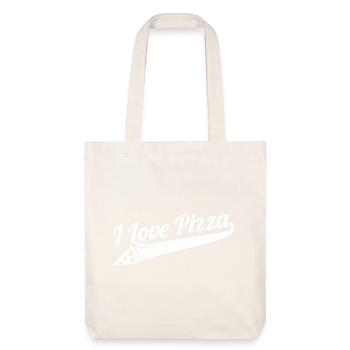 J’adore la pizza - Tote bag épais recyclé Stanley/Stella - blanc cassé - Devant