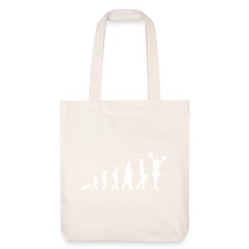Evolution Of A Cheerleader - Stanley/Stella Heavyweight Recycled Tote Bag - natural white - Front