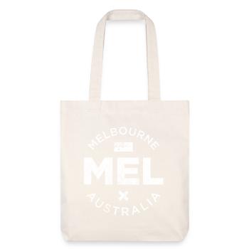 MEL, Melbourne Australie - Tote bag épais recyclé Stanley/Stella - blanc cassé - Devant