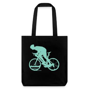 Cycling - Turquoise - Stanley/Stella Heavyweight Recycled Tote Bag - black - Front