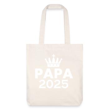 Papa 2025 - Stanley/Stella recycelter Heavyweight Stoffbeutel - Naturweiß - Vorne