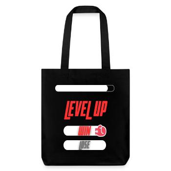 Level Up Win Lose Conception de jeux de sport - Tote bag épais recyclé Stanley/Stella - noir - Devant
