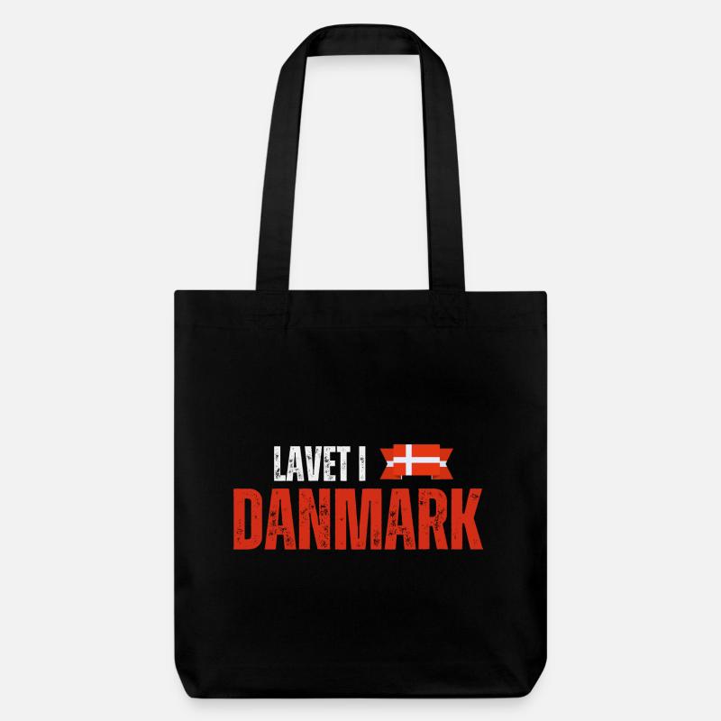 Made in Denmark, Danish pride - Stanley/Stella Heavyweight Recycled Tote Bag - black