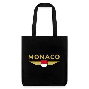 Monaco Design – Stil für Fans des Fürstentums - Stanley/Stella recycelter Heavyweight Stoffbeutel - Schwarz - Vorne