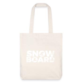 Snowboarding - Stanley/Stella recycelter Heavyweight Stoffbeutel - Naturweiß - Vorne