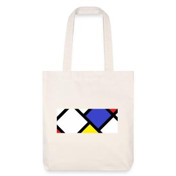 Contre-composition selon « De Stijl » - Tote bag épais recyclé Stanley/Stella - blanc cassé - Devant