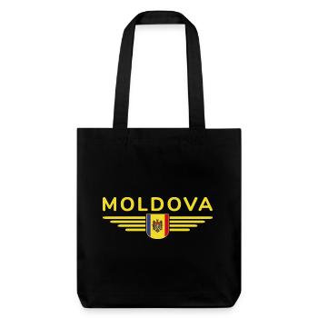 T-shirt Moldavie – Fier de la Moldavie - Tote bag épais recyclé Stanley/Stella - noir - Devant